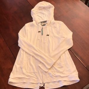 White soft hoodie